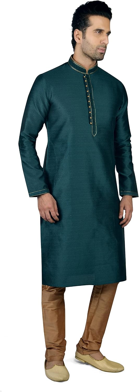 Tathastu Mens Silk Kurta Pyjama Set