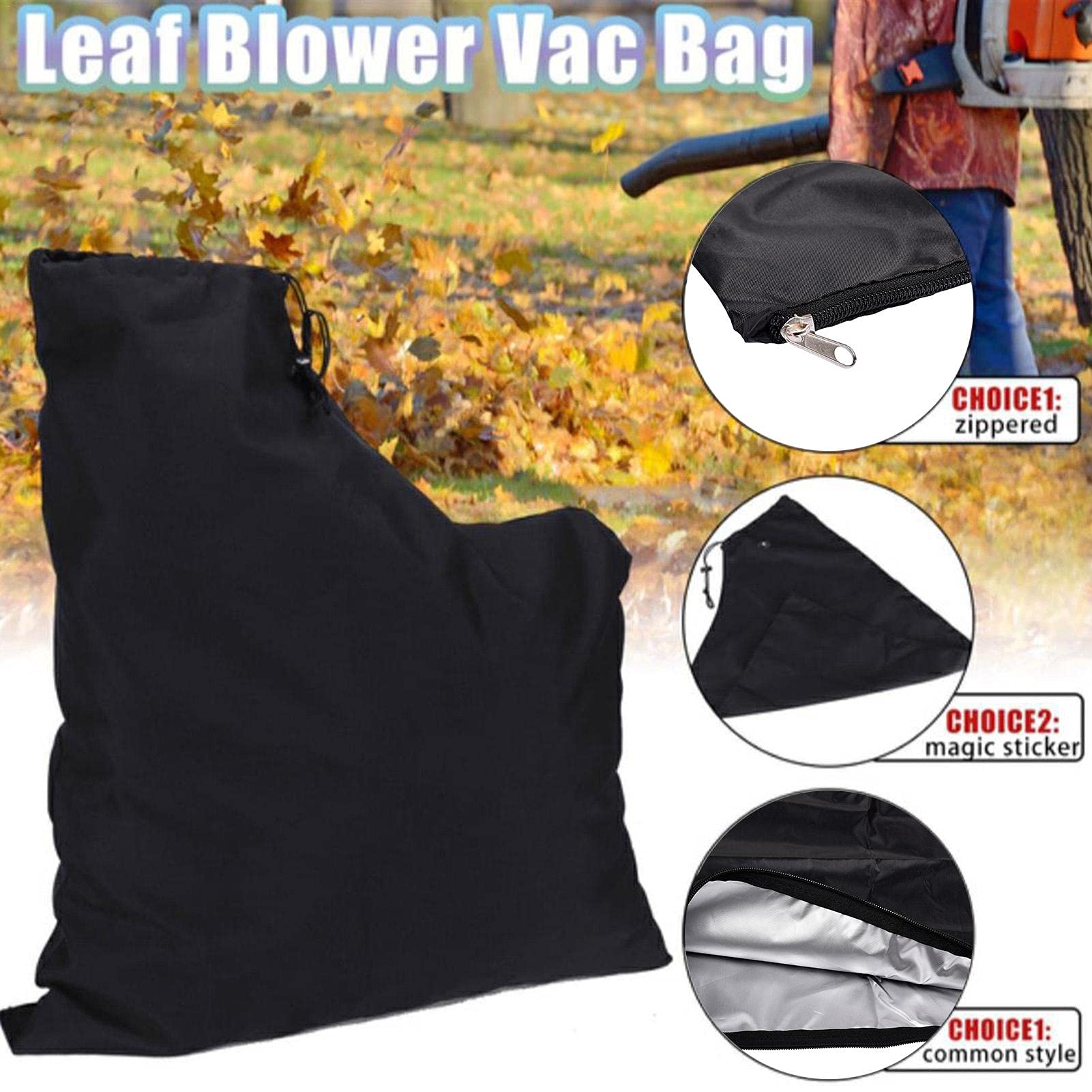 Bolsa Para Soplador De Hojas – Impermeable Oxford, 35x44x60 Cm, Gran Capacidad, Ajuste Seguro Para Limpieza De Jardín