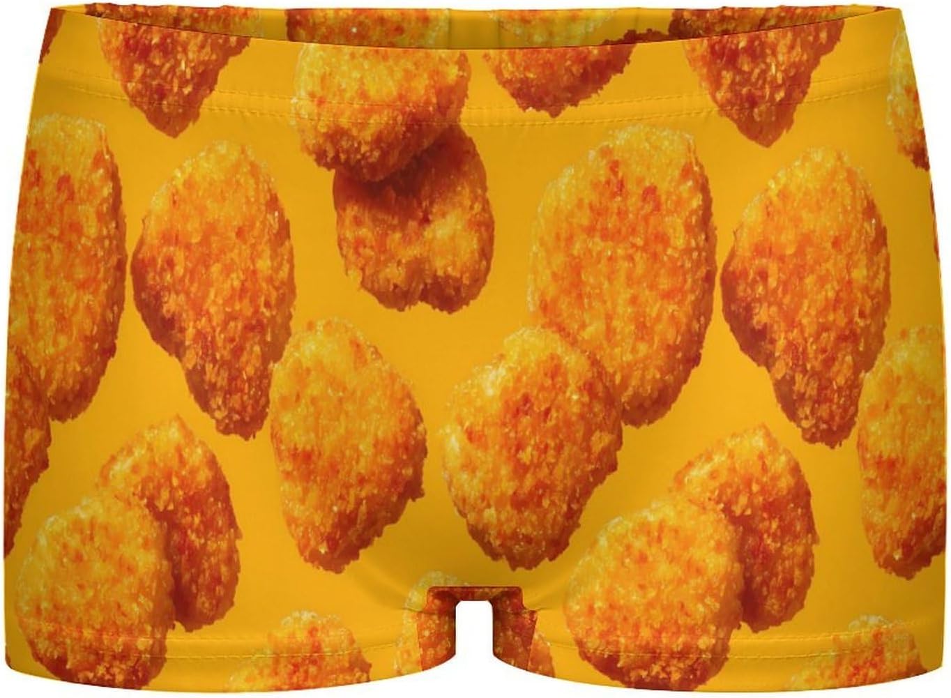 Crispy Chicken Nuggets Fashion Women's Boxer Briefs Breathable Underpants Trunks Stretch Underwear