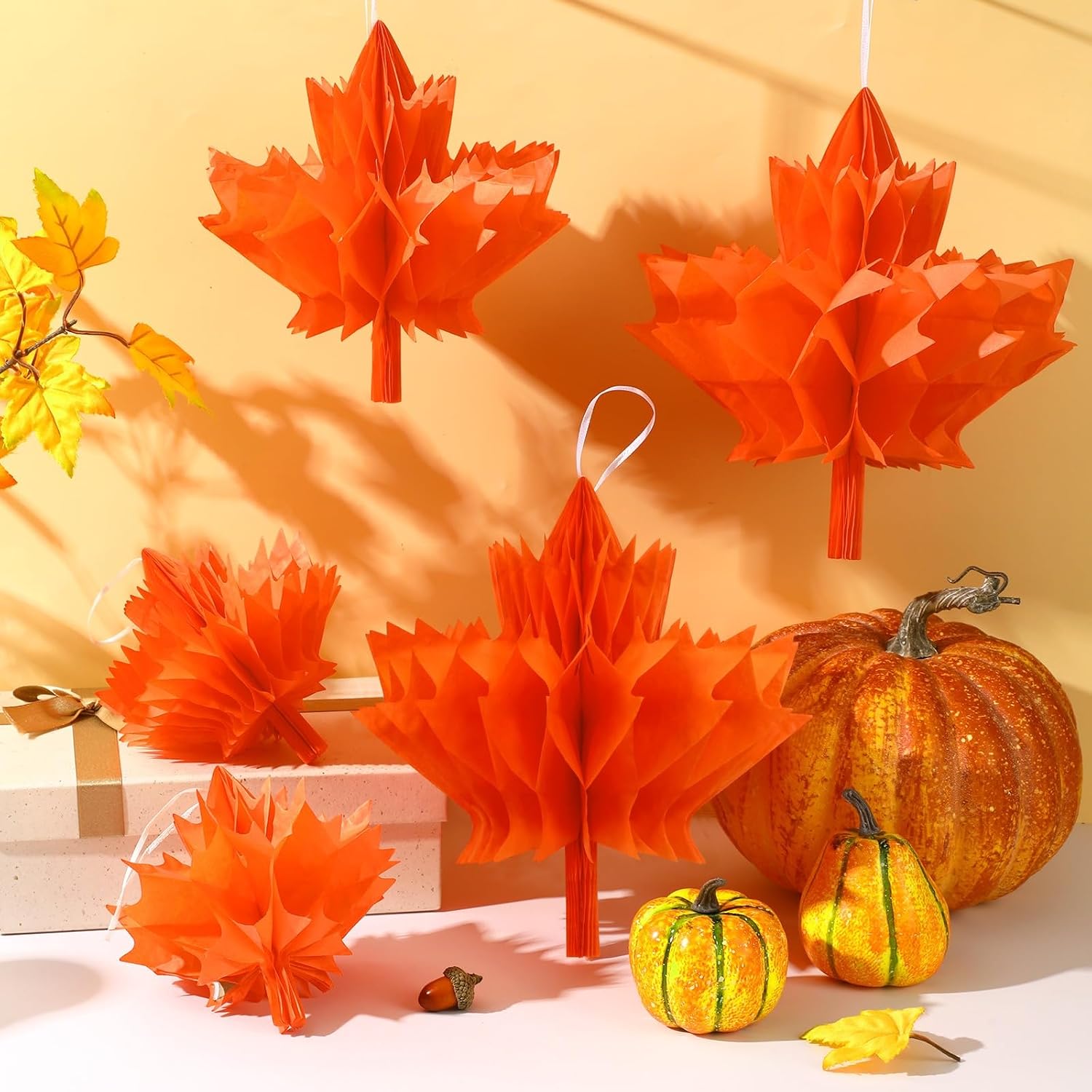 Fall Leaves Paper Lanterns