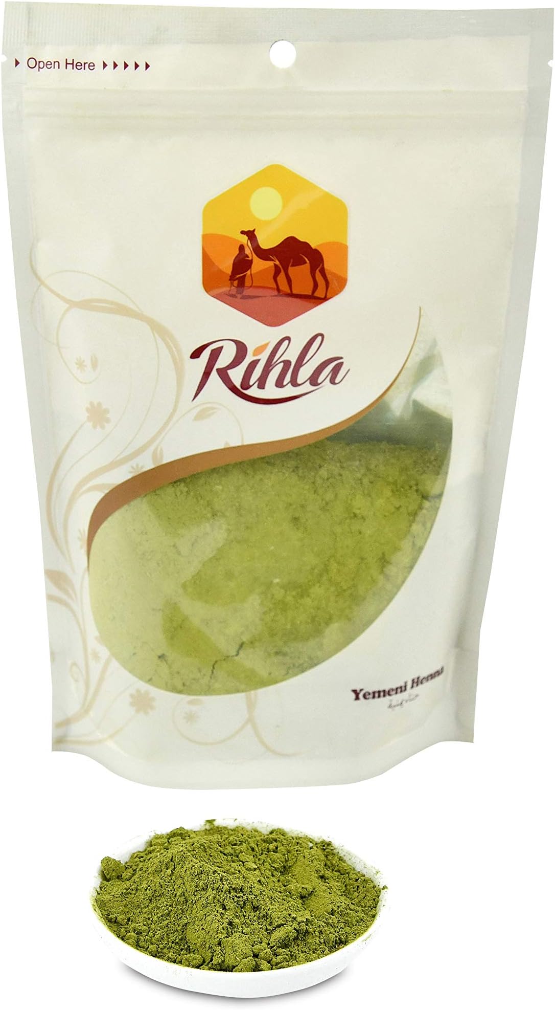 Premium Yemeni Natural Henna - Traditional Hair Conditioner and Dye - Rihla's Exotics - 260ml (250g)