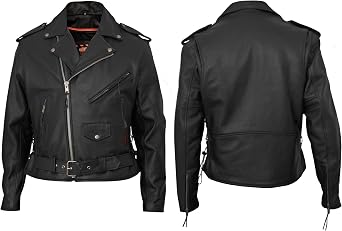 Interstate Leather Mens Classic Riding Jacket