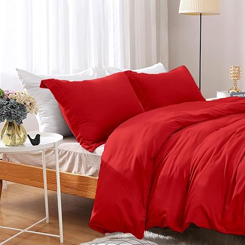 Miniatura 10 de 800 Thread Counts-3 Pcs-Duvet Cover Set with 2 Pillowshams-100% Long Staple Cotton Comforter Cover for Oversized King (98x120) Size Bed Silver