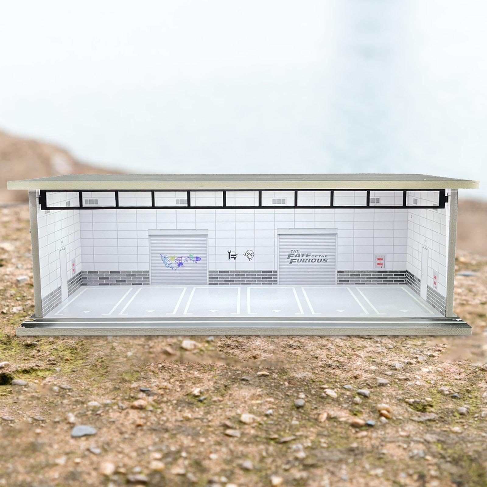 Modellauto Vitrine 1/64 Modellauto Sammelvitrine mit LED Beleuchtung Staubschutzabdeckung Ausstellungsbox Diorama Aufbewahrung Aus PVC Acryl F, Style F