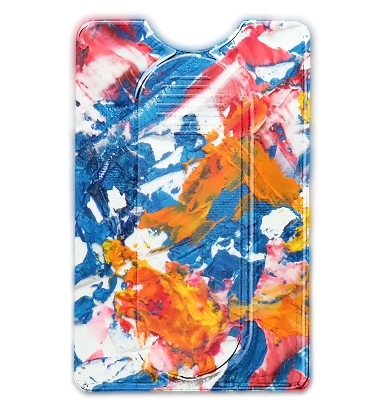 InfinaCore WalleyGrip 3-in-1 Detachable Cell Phone Wallet Stand Grip Card Holder Mount Perfect forContactless Payments Wallet Stick for Back of Phones Slim Wallet Elastic Strap (Paintball)