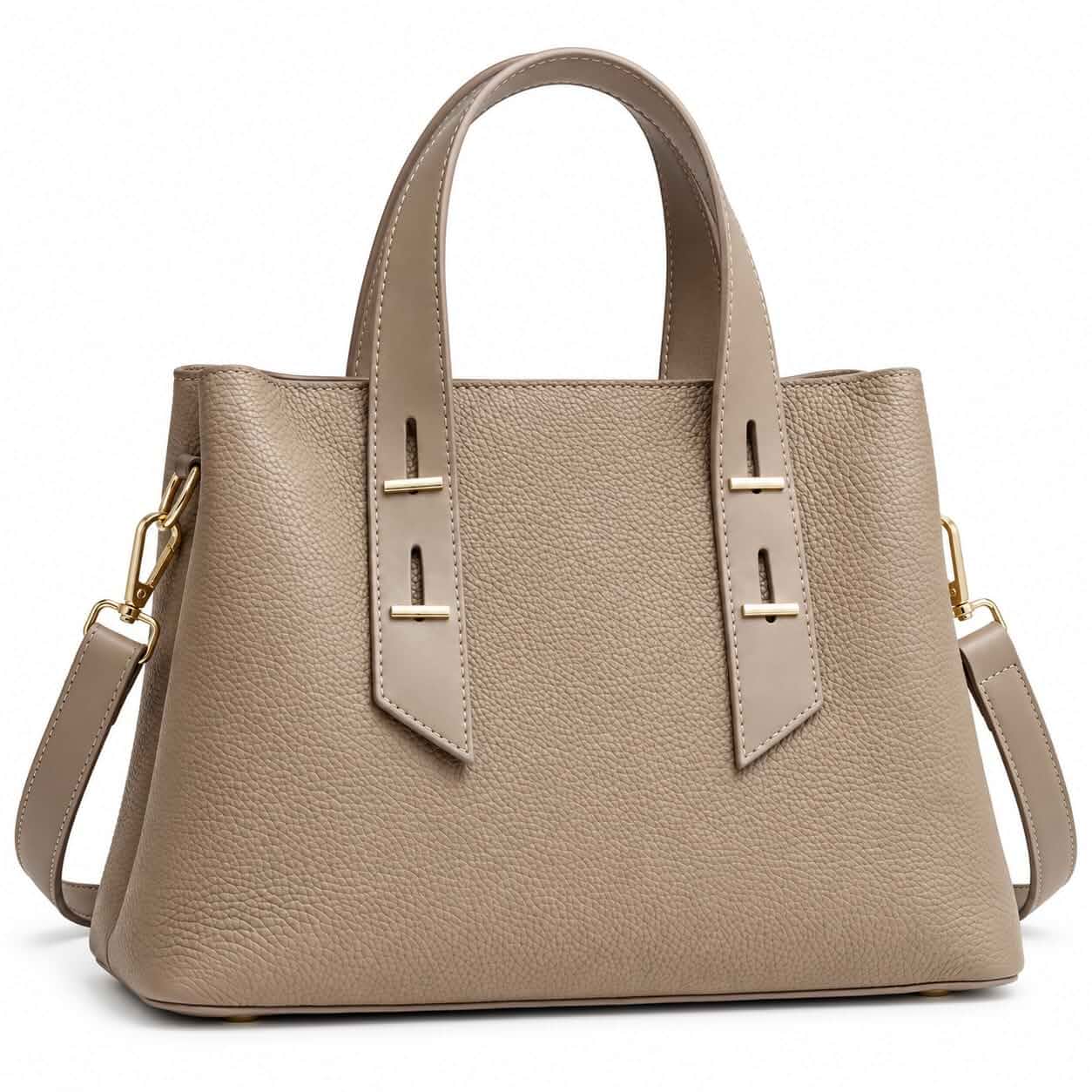 Women's Top Grain Leather Satchel Bags, Premium Top-Handle Shoulder Purse with Adjustable Strap, Fashion Crossbody Handbag for Office, Business, Daily Use