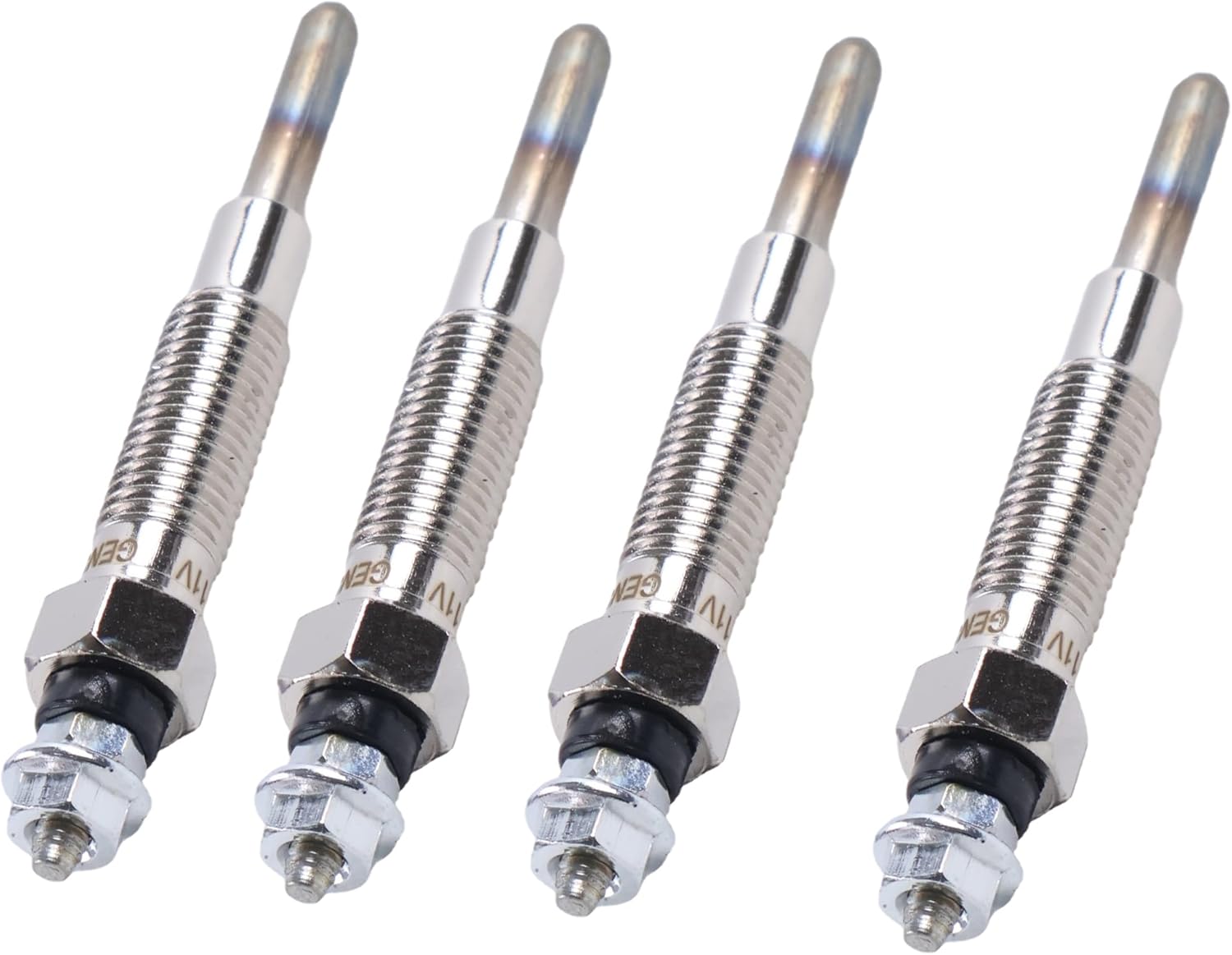 4Pcs Glow Plug 371-6702 Compatible with Caterpillar CAT Engine 3044C C3.4, 12V