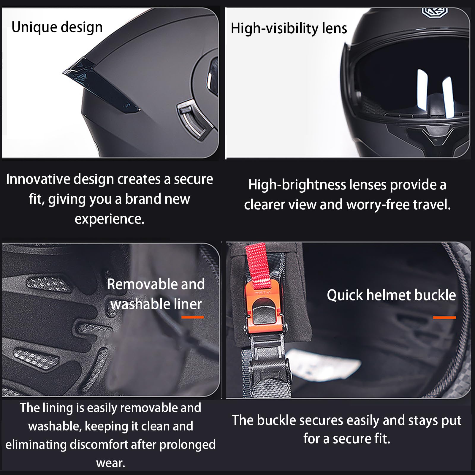Kask Motocyklowy Z Pełną Twarzą Do Jazdy Terenowej Wyścigów Ulicznych MTB Zjazdów Enduro ATV BMX Cross Bike Crash Dla Dorosłych Mężczyzn Kobiet Motorowerów Zatwierdzony Przez DOT