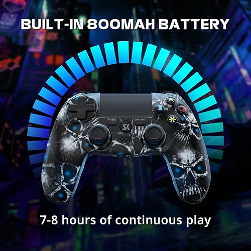 Vista 4 de Wireless Controller for PS4, Controller for Sony PlayStation 4, Double Shock 6-Axis Motion Sensor, Sensitive Touch Pad, Built-in Speaker & Stereo