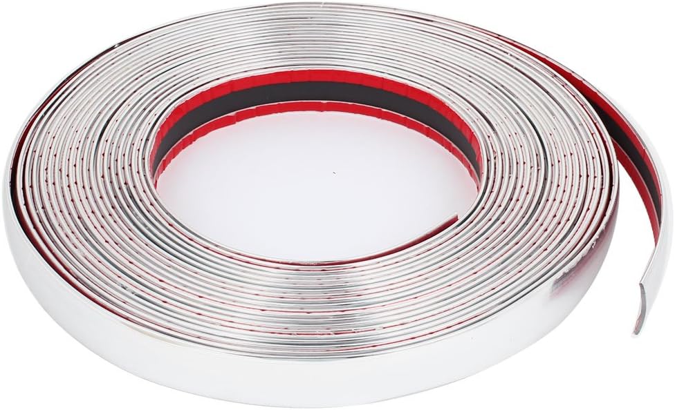 Car Interior Exterior Moulding Trim Strip Silver Tone 15M Long