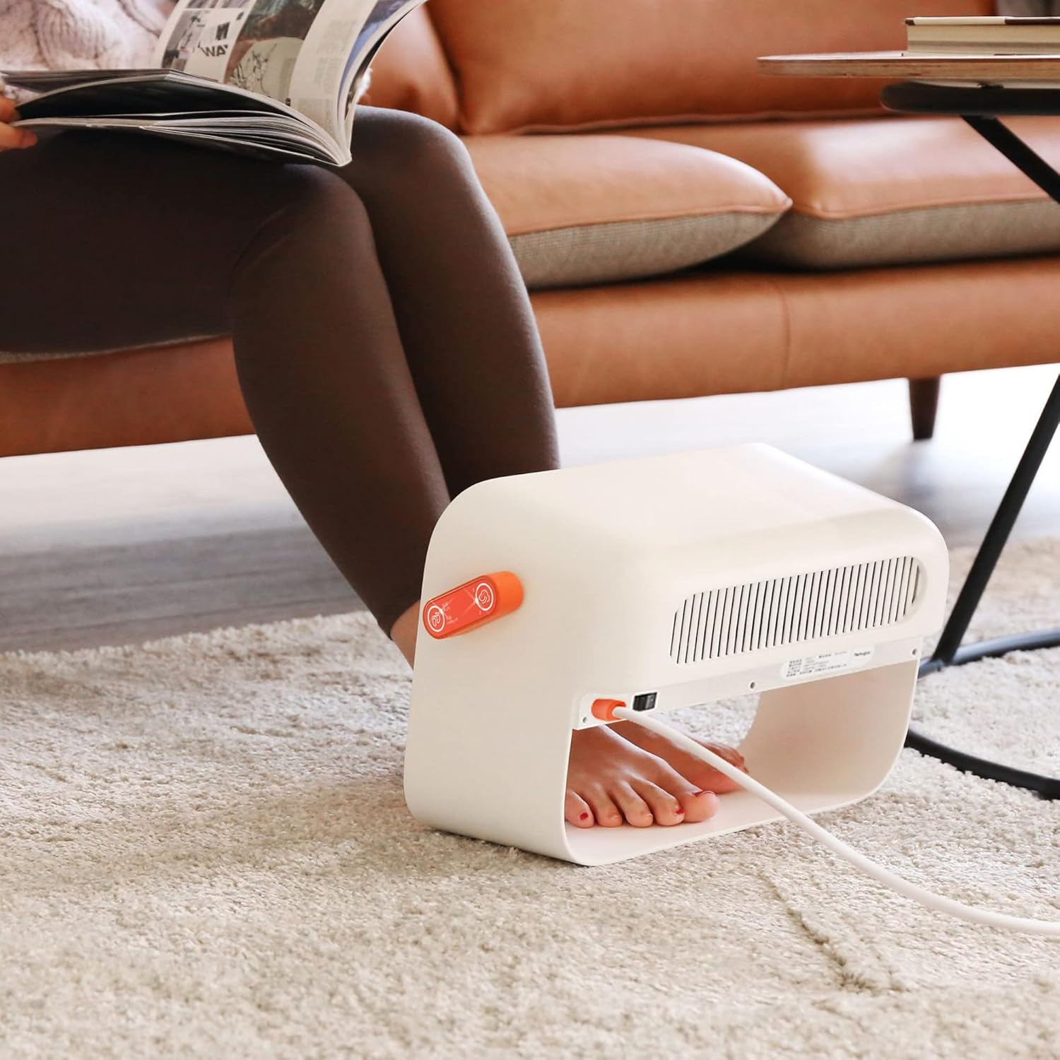 FMXYMC Foot Heater Fan Under Desk, Office Electric Feet