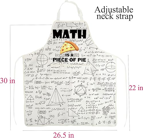Miniatura 2 de BNQL Delantal de matemáticas, regalos de matemáticas para amantes de las matemáticas, regalos para profesores de matemáticas, delantal de