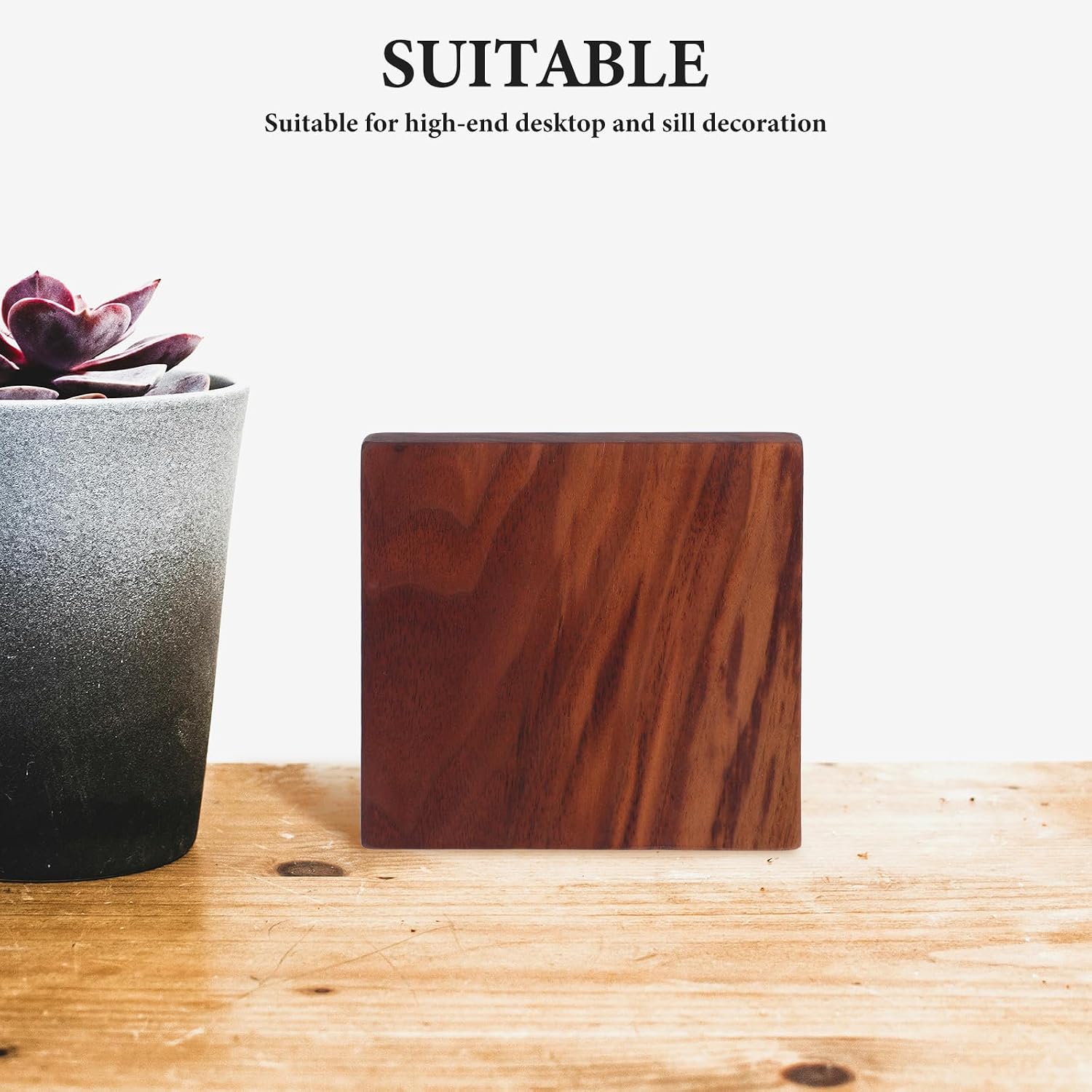 Unfinished Walnut Wood Boards 2pcs 4x4 Inch for DIY Crafts