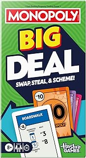 Big Deal Card Game | Oversized Giant Large Cards for Family Fun | Ages 8+ | 2 to 5 Players | 15 Mins. | Travel Games for Kids and Adults