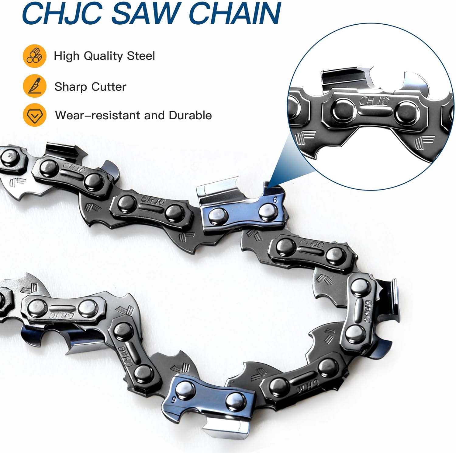 CHJC 20 Inch Chainsaw Chain 0.325" Pitch, .063" Gauge, 81 Drive Links, Fits 26RS 81 Stihl MS291, MS290 MS271 Farm Boss MS261 MS270 MS280 MS290 MS291 MS310 MS360, 3 Chains