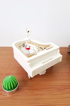 Animated Rotating Ballerina Piano Music Box hd118