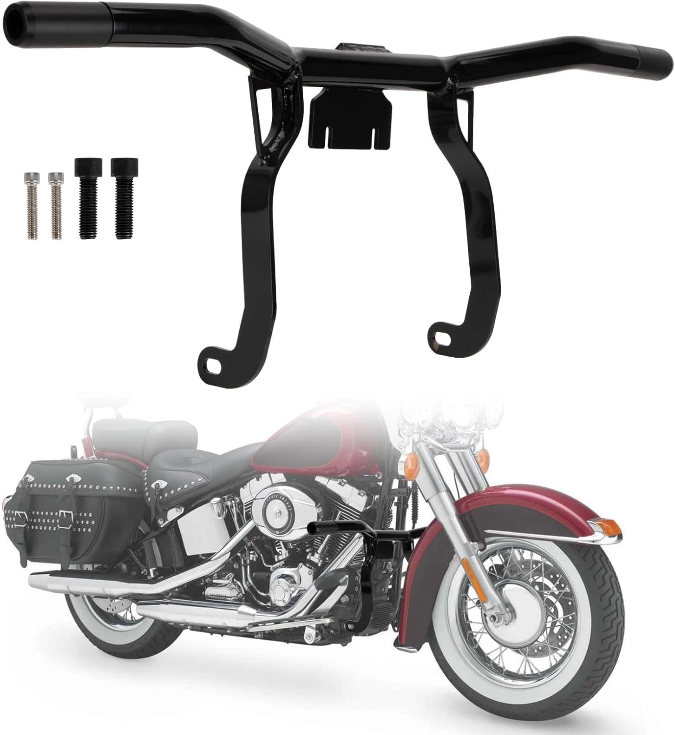 Crash Bar for Road Glide - Ohhmoto Engine Guard for Road Glide Front Fairing Bar Crash Bars Road King Electra Glide Street Glide Flat Out Bar Highway Bar for Touring Ultra Limited Fltrx 1997-2013