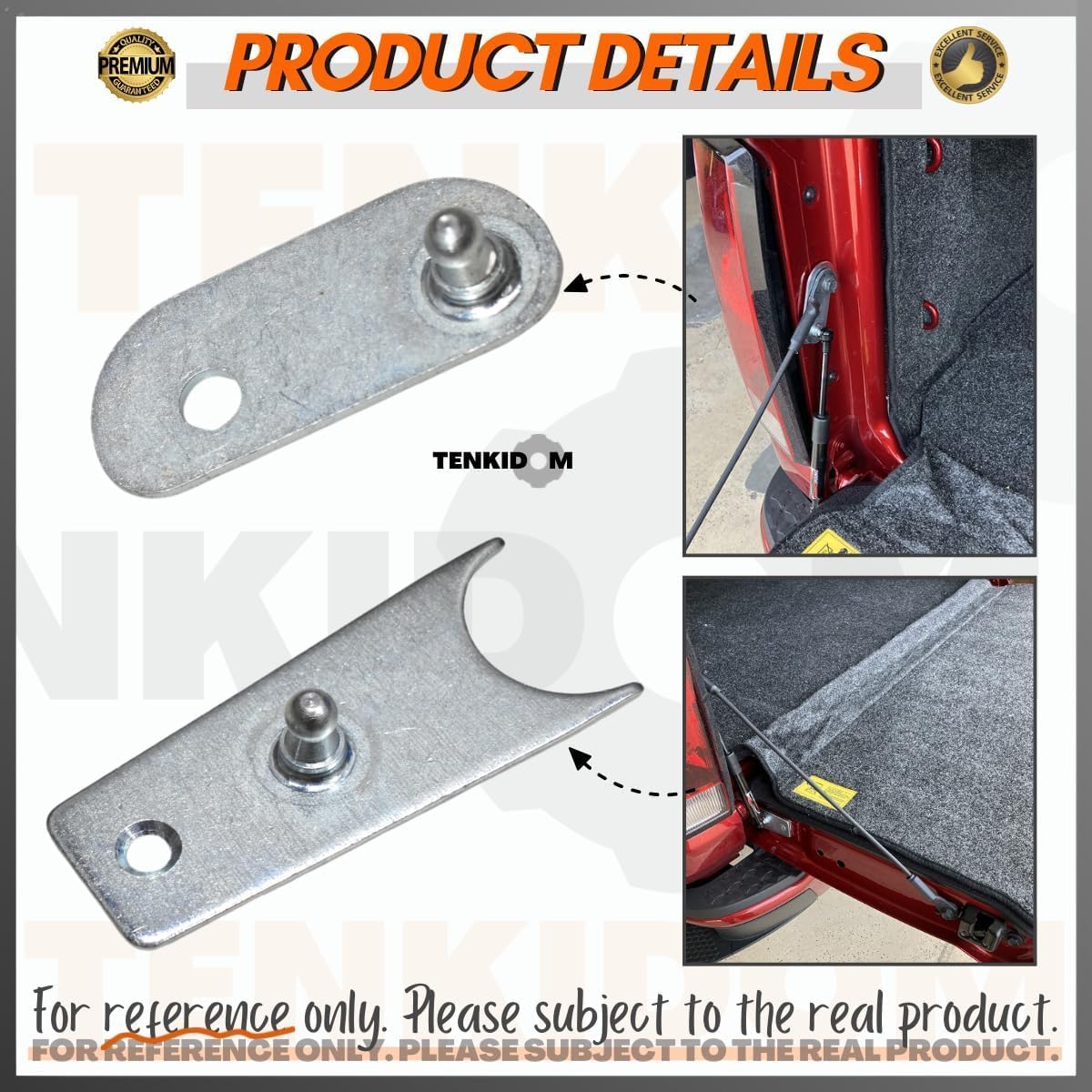 Pickup Tailgate Assists Compatible with Chevrolet Colorado 2023-present Carbon Fiber Lift Supports Rear Gas Dampers Springs Kit No-Drill Bolt-on 1PCS