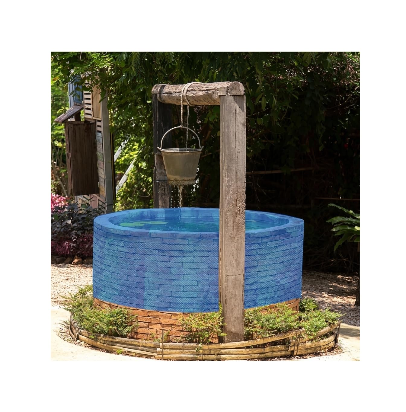 Open Well & Pool Safety Cover Net 5x5 Meters | kinar vala | Strong Nylon Mesh | Protects from Mosquito, Insects, Leaves & Dust | Heavy Duty Water Safety Net | Washable Blue Cover-image-43