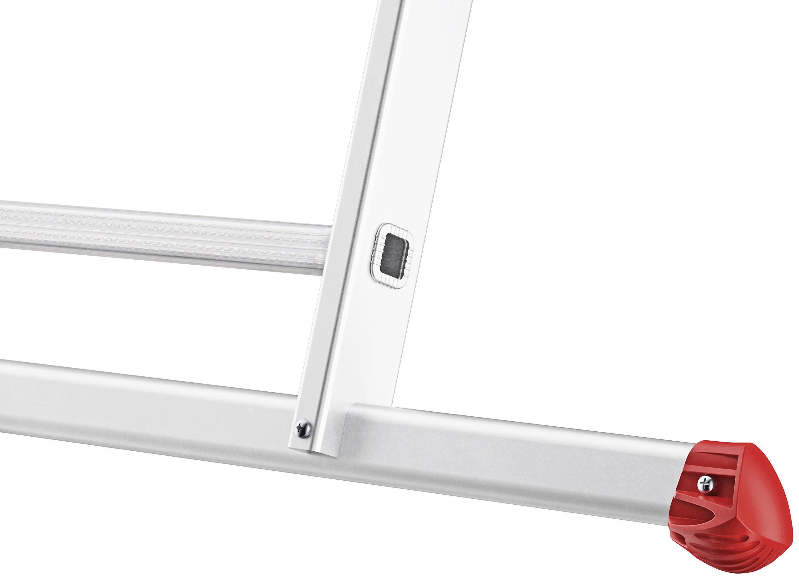 Hailo HobbyStep combi, 3-teilige Alu-Kombileiter, 3x9 Sprossen, stabiler Querbalken, Transportsicherung, bis 150 kg, made in Germany, 7309-007