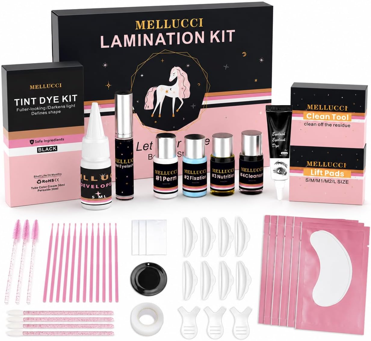 Lash Lift Kit Brow Lamination Kit 10ml Black Long Lasting