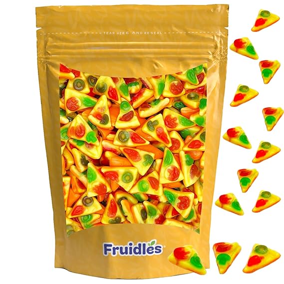Pizza Slices Gummy Candy with Toppings, Delicious Assorted