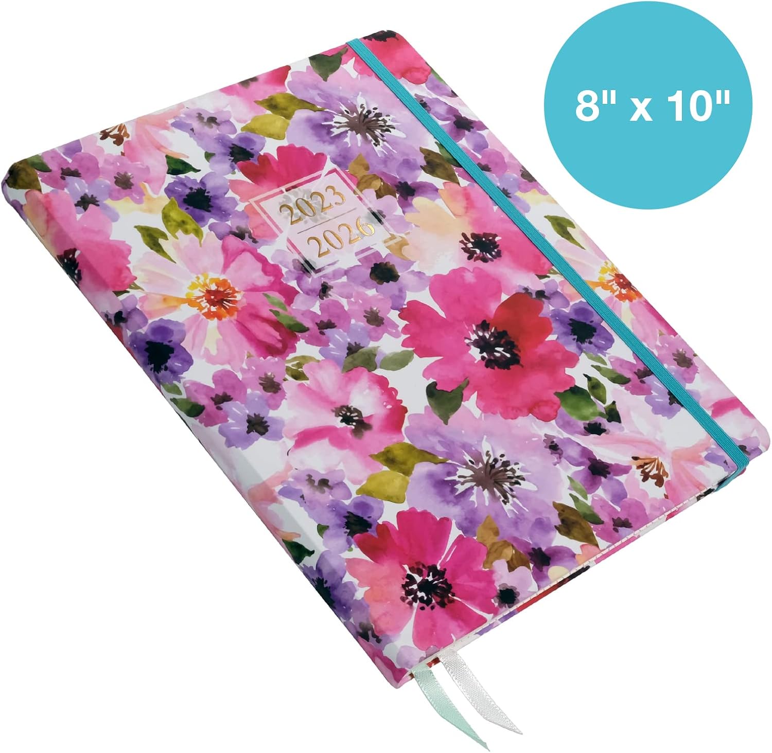 4-Year Calendar Planner - 2023-2026 - 8"x10" - 5 Styles Available (Spring Floral)
