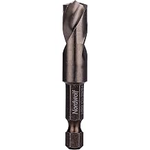 NordWolf 25/64" M35 Cobalt Stubby Drill Bit for Stainless Steel & Hard Metals, with 1/4" Hex Shank for Quick Chucks & Impact Drivers