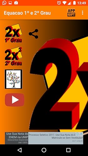 Equação de 1º e 2º Grau