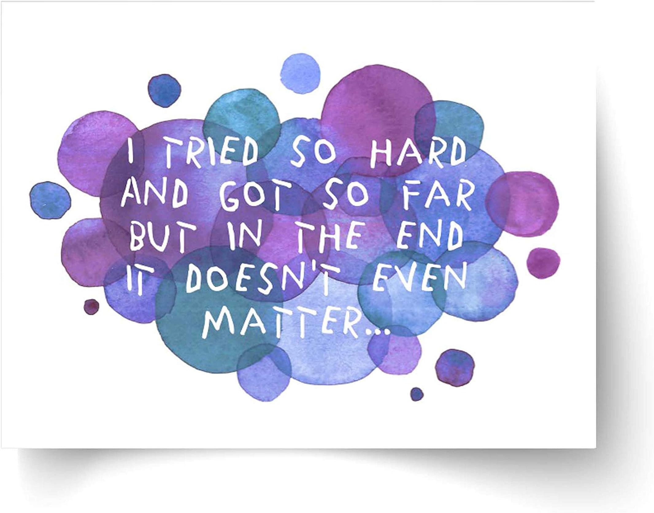 Linkin Park In the End Lyrics - Unframed Print