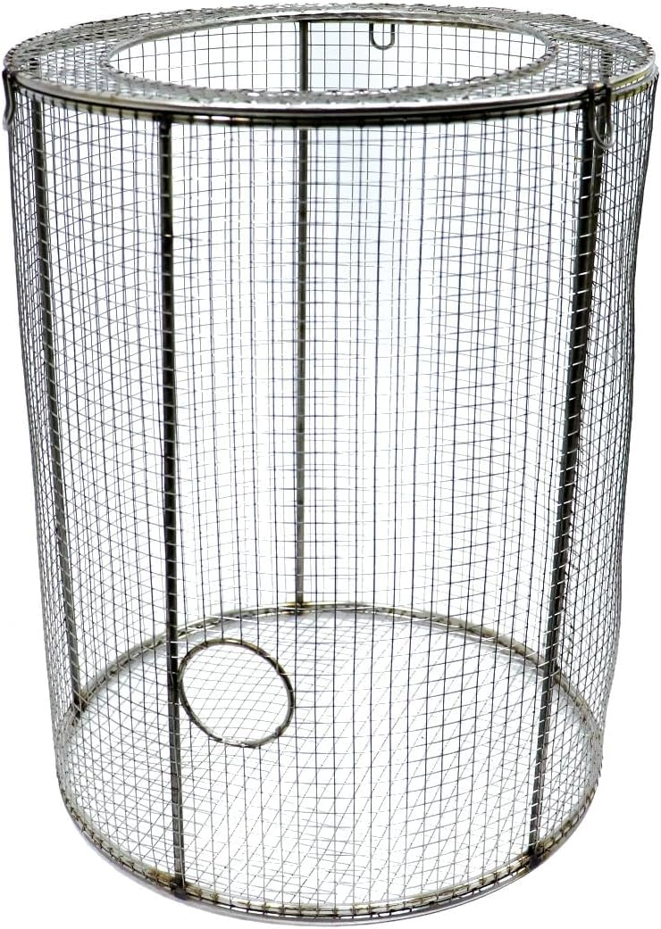Custom Pro Universal Stainless-Steel Fountain Pump Cage Basket - 9" Diameter x 12" Height