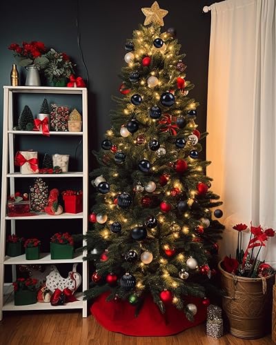 Miniatura 7 de AMS Esferas de Navidad de Halloween de 2.36 pulgadas2.362 in, colgantes de árbol tallado, adornos inastillables, decoraciones de temporada para