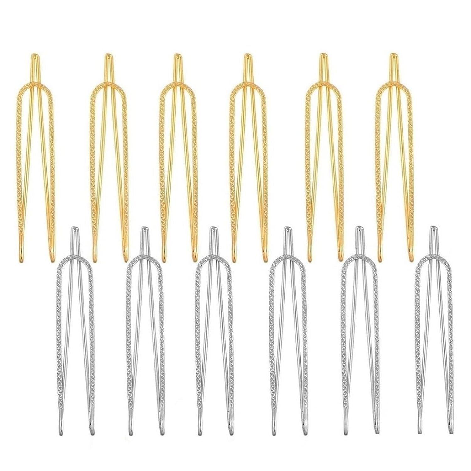 VAMA FASHIONS Gold & Silver Plated U Pin Saree Hijab Pallu Dupatta Chunari Shiny Pin Anti Tarnish Brooch Multi-purpose Met... - Review, Price and Buying Guide