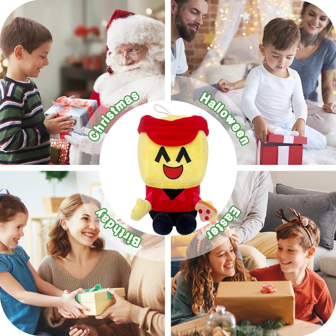 F-orsaken Chance Ornaments Chip Figurines Pillow Doll Merchandise Hugable Home Room Dormitory Decorations Stress Relief Doll 9.8inch