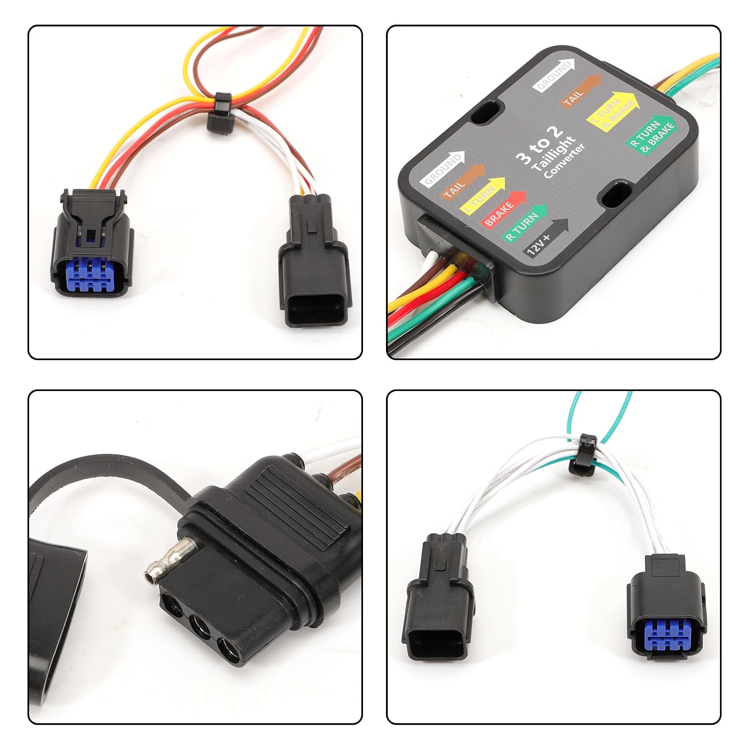 4 Pin Trailer Wiring Harness Kit Compatible with Kia Sportage 2023 2024 Sorento 2021-2024 Towing Hitch Wiring Kit 56474