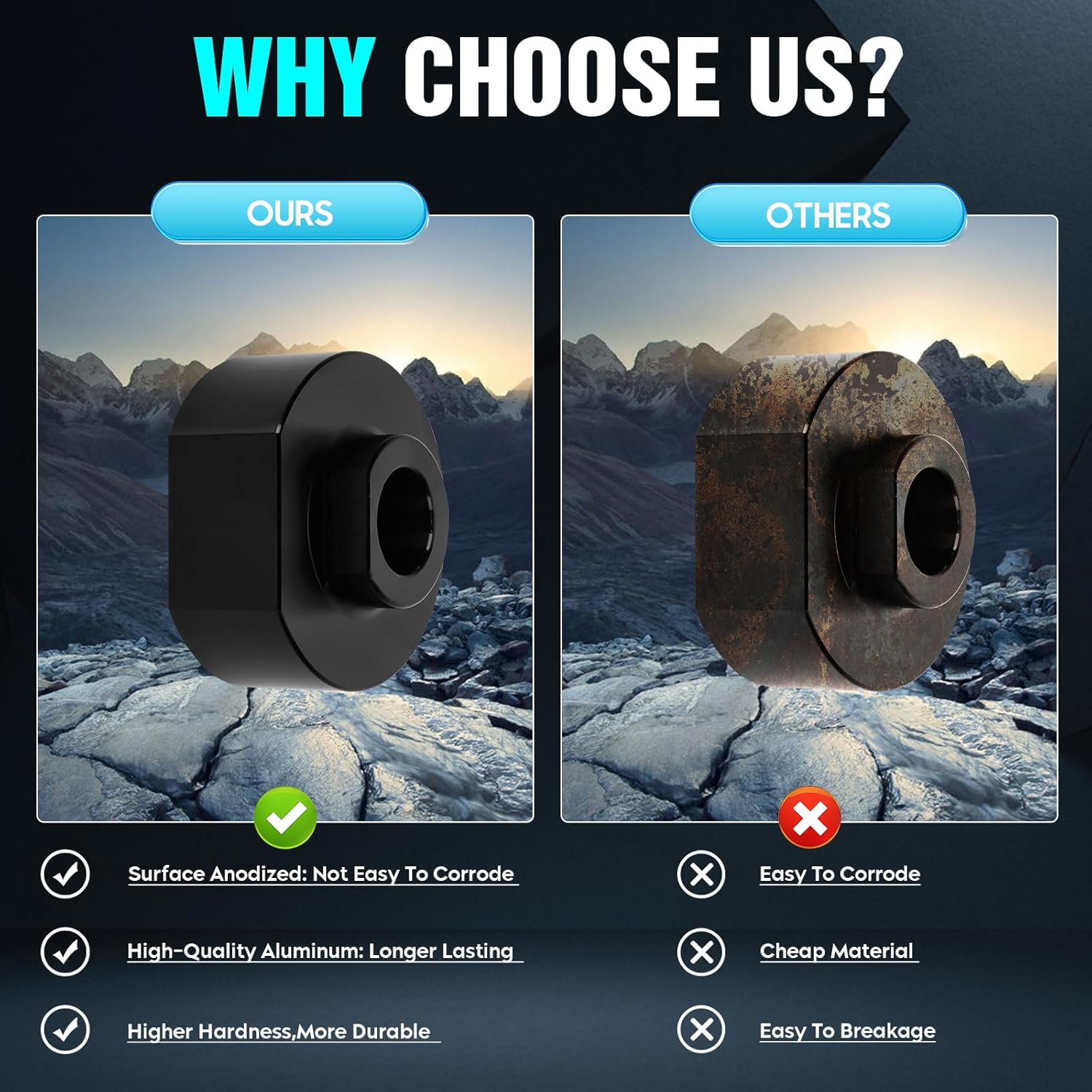 Autsurles 2" Front Leveling Kit for Ford Ranger / Bronco / Explorer 2WD - Spring Lift Spacers with 3/4" Stud Extenders