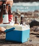 ecozy Macchina Ghiaccio, 12KG/ 24 ore, 9 Cubetti di Ghiaccio in 6 Minuti, 2 Dimensioni di Ghiaccio, Macchina del Ghiaccio Autopulente, Ice Maker Portatile per Casa/Festa/Cucina/Bar - 6