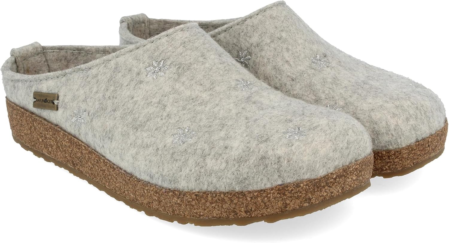 HAFLINGER Grizzly Margherita Felt Clog Wool Slipper Unisex