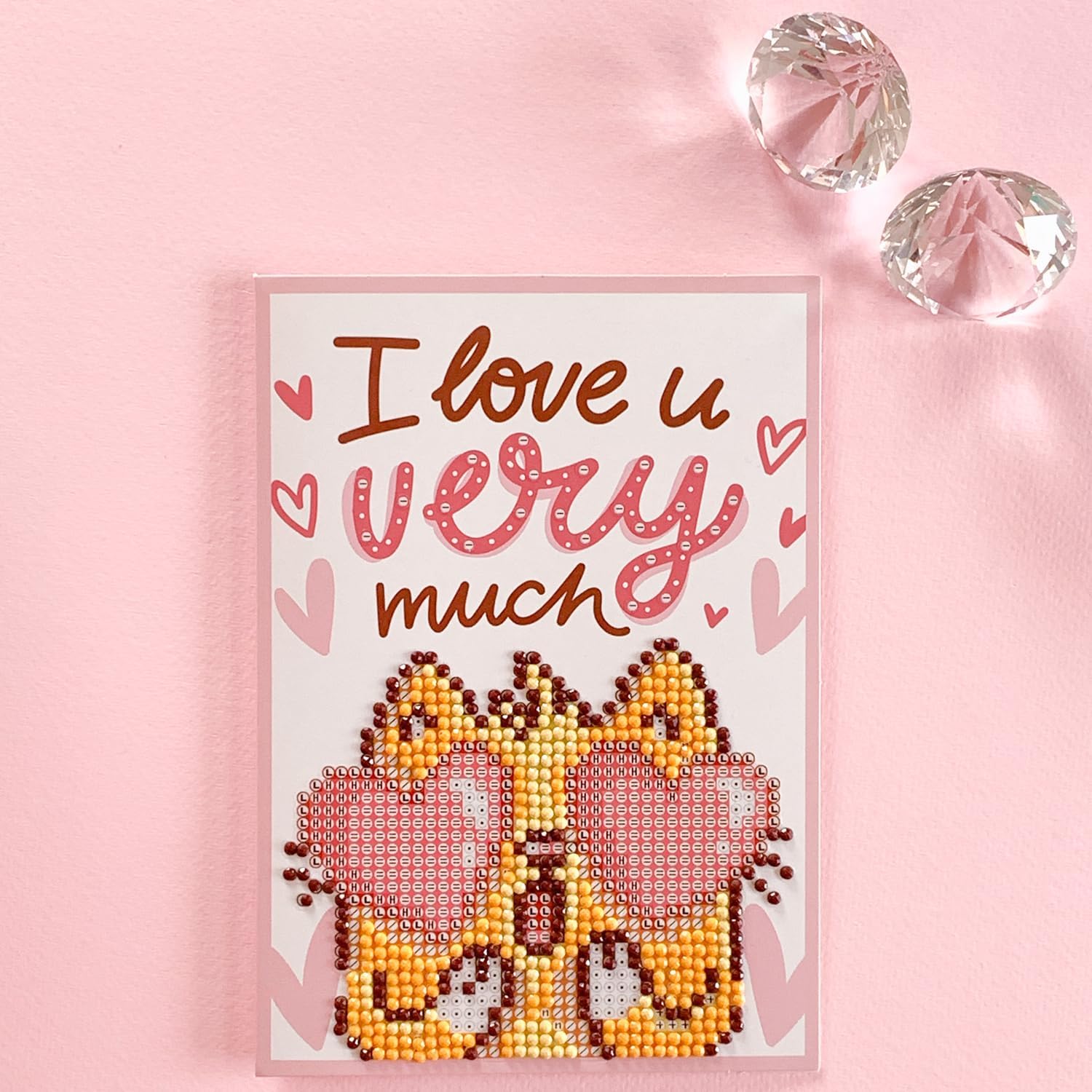 DIAMOND DOTZ Love You Card Diamond Painting Kits for Adults - Diamond Art Kits a Relaxing Creative Craft Kit with Dotz Gems