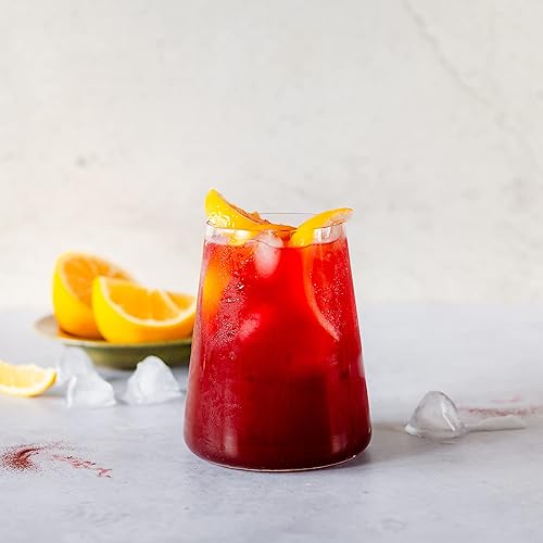 Miniatura 5 de Erbology Hibisco orgánico en polvo de 3.2 onzas, 45 porciones, Destress - De origen sostenible directamente de la granja en la India - Lote pequeño