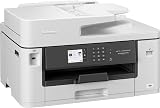 Brother MFCJ5340DWE, Multifunzione Inkjet a colori con stampa A4/A3, Ecopro | Cassetto da 250 e ADF 50 fogli, Touchscreen 6.8 Cm, USB, LAN, WiFi, Colore Bianco, Cartucce incluse da 550 pag - 1