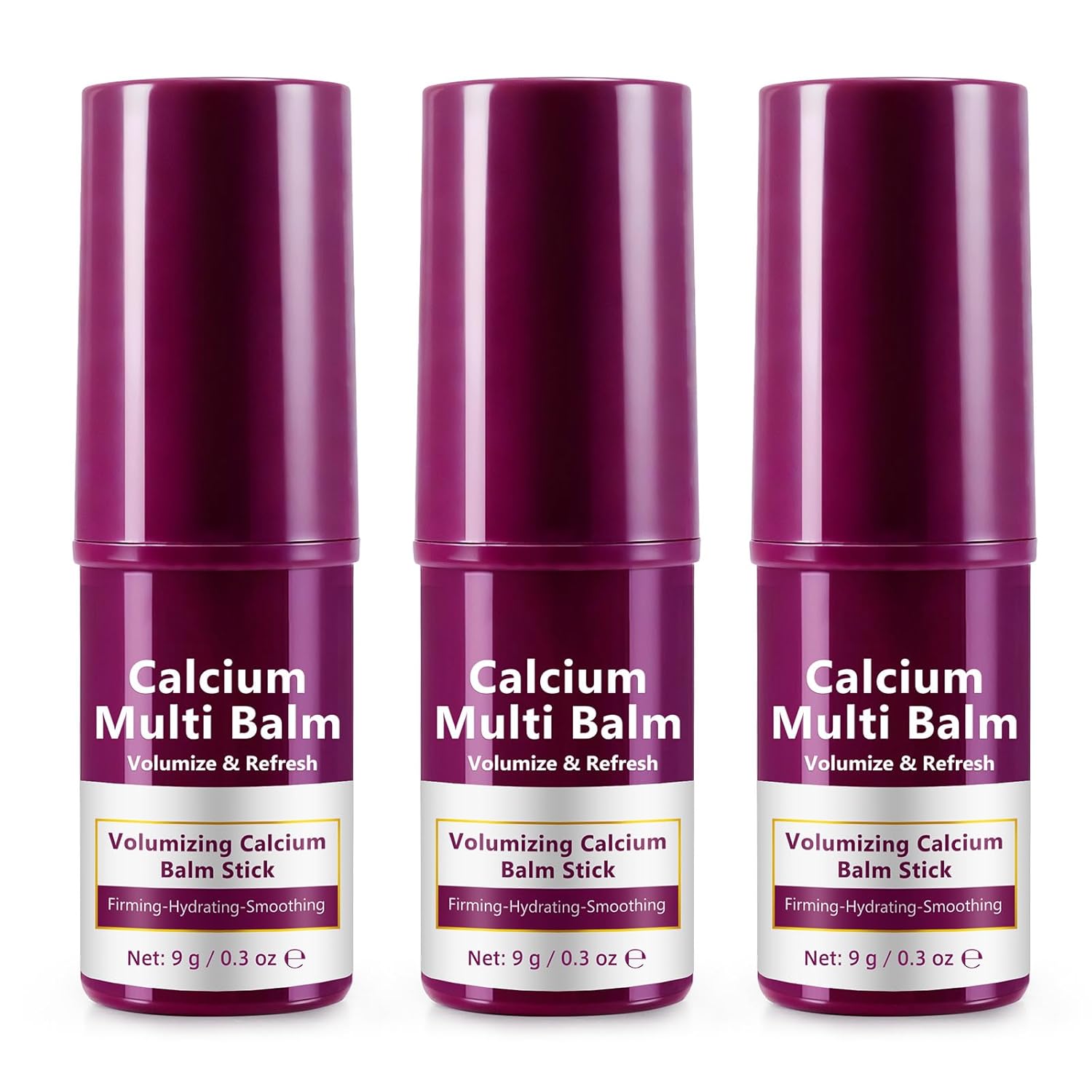ITSDAWN Calcium Multi Balm Stick 3 Pack, Calcium Volume Multi Balm, Collagen Moisturing Stick, Firming, Hydrating, Smoothing for Face, Eyes, Neck, 9g