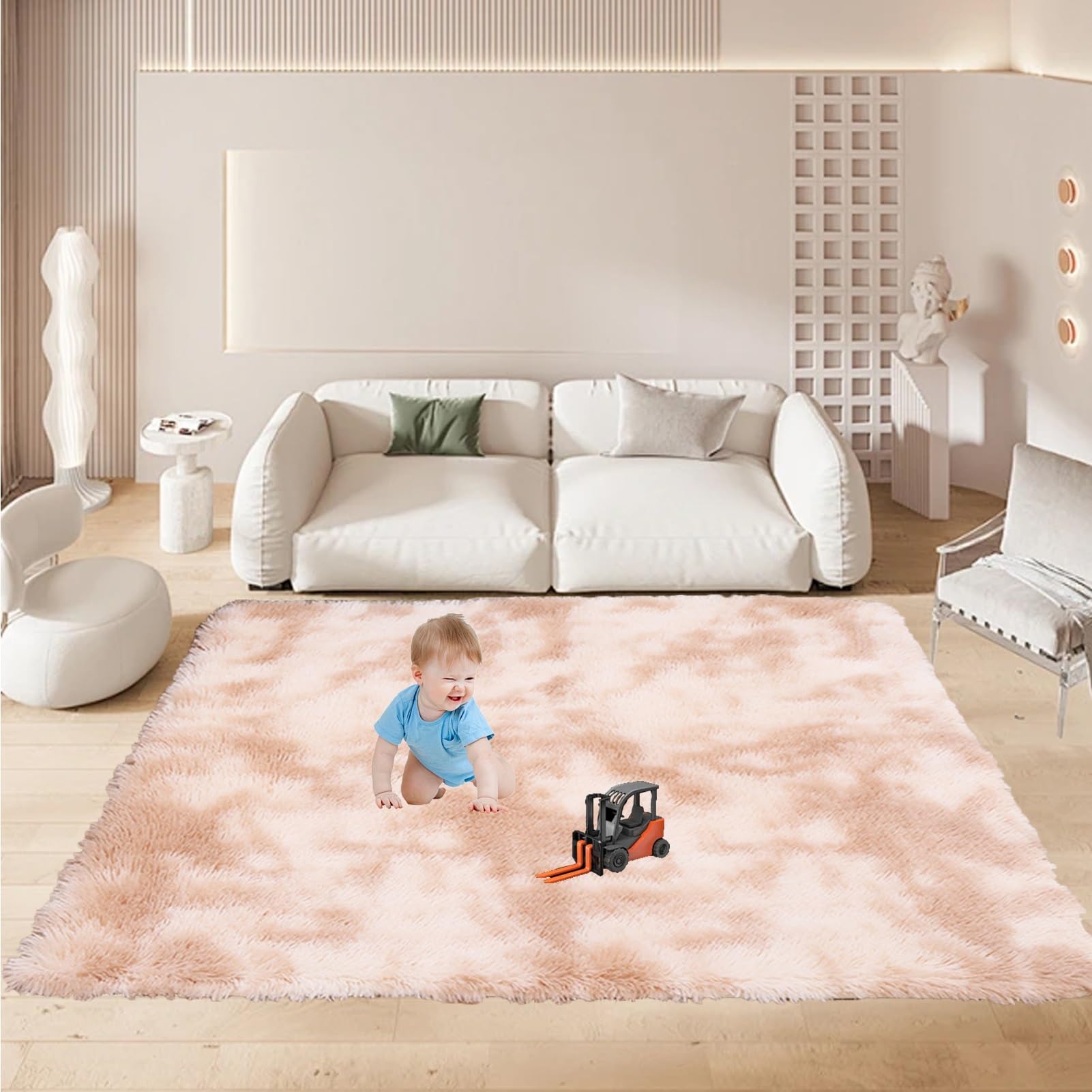 シャギーラグ 長方形 ベージュ系 インテリア Amazon | シャギーラグ 長方形 80 x 190 cm ホットカーペット対応