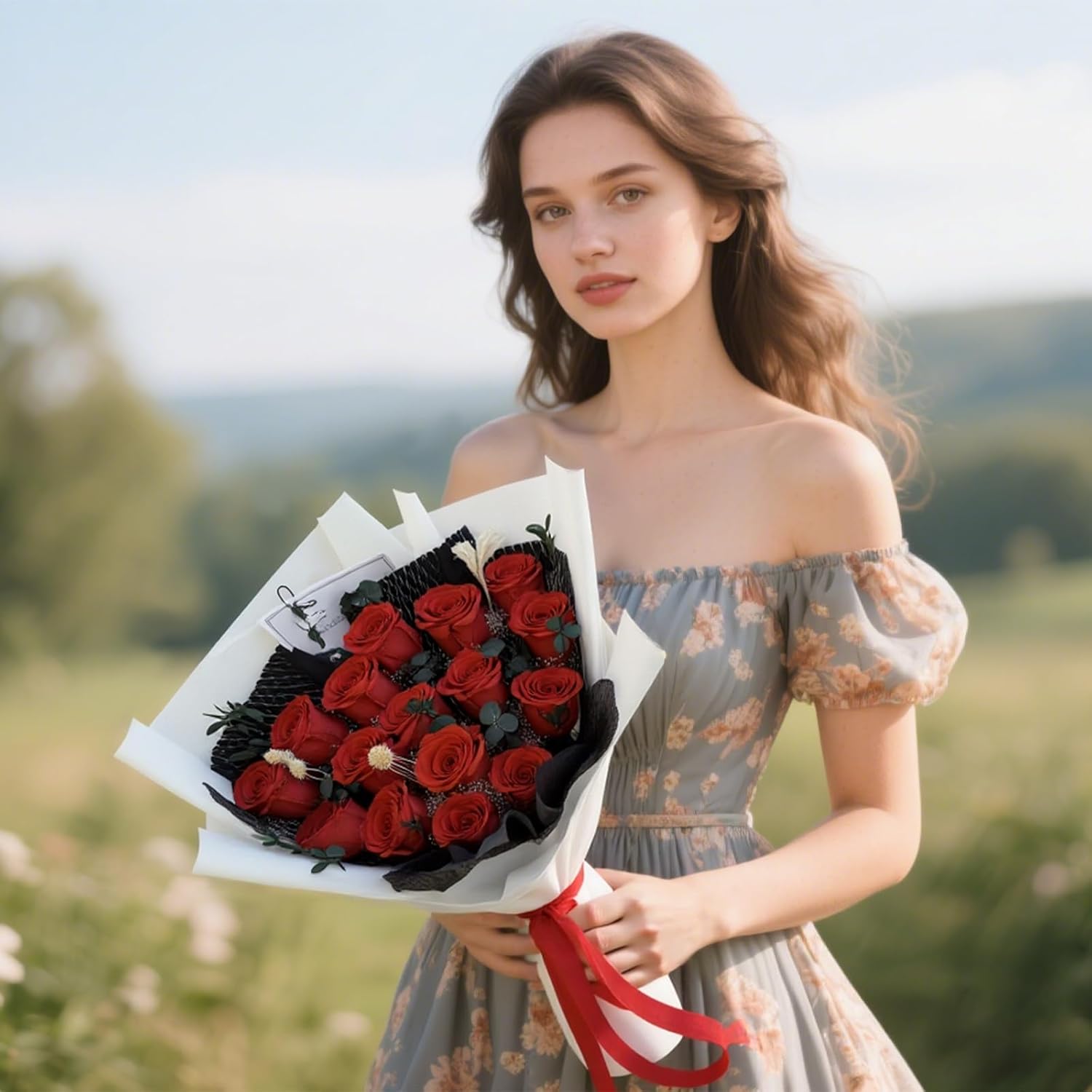 Qutawua 16 Piece Preserved Flower Rose Bouquet, Forever Flowers Romantic Long Lasting Gift for Delivery to Women,Valentine's.Mother's Day Gift(Red, 16 Rose) - Image 5