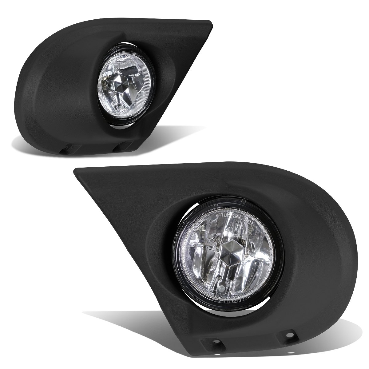 Auto Dynasty Fog Lights Assembly Compatible with 2003 2004 2005 Honda Pilot Front Bumper Driving Fog Lamps w/Bezel, Driver and Passenger Side, Clear Lens