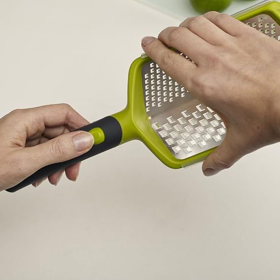Joseph Joseph 20017 Twist Grater Folding Storage Coated 2-Piece Grater