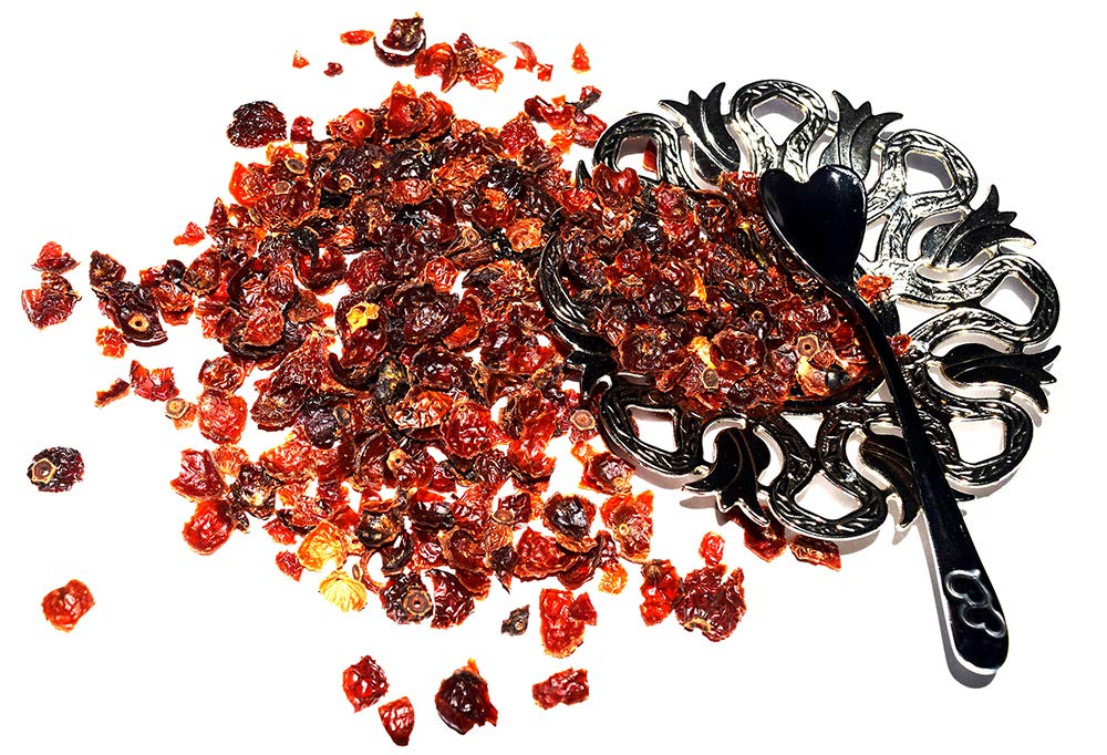 Rosehips Tea, decaffeinated, grown, and harvested in Europe, has a hint of sweetness and a subtle layer of complexity, Loose Leaf Tea - 8oz