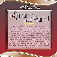 Vista 6 de Elegante vajilla desechable de plástico resistente, platos de plástico de diseño elegante, para bodas, cumpleaños y todas las ocasiones