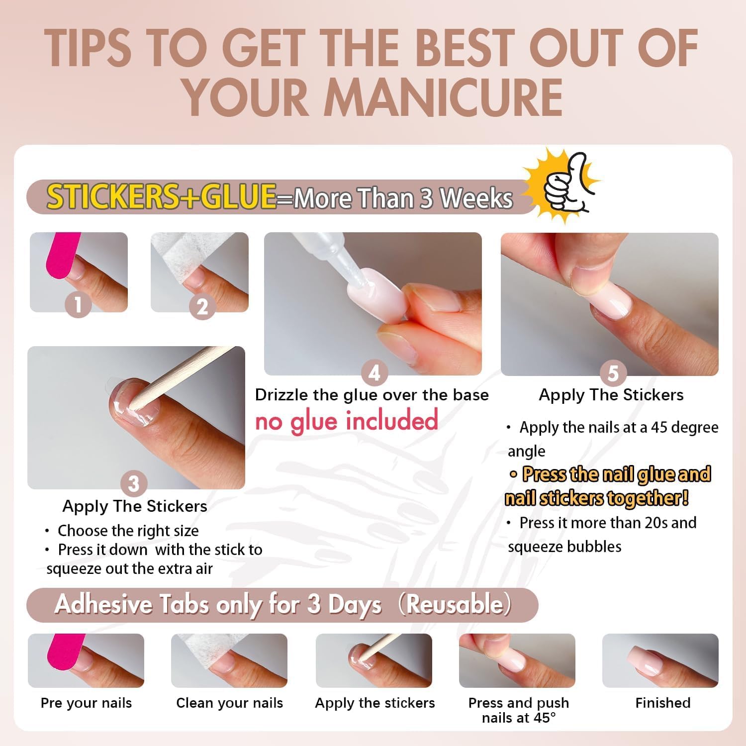 KQueenest Soft Gel Press on Nails Almond Medium, Dark Pink False Nails Almond, Glossy Solid Rose Pink Fake Nails Set - Image 4