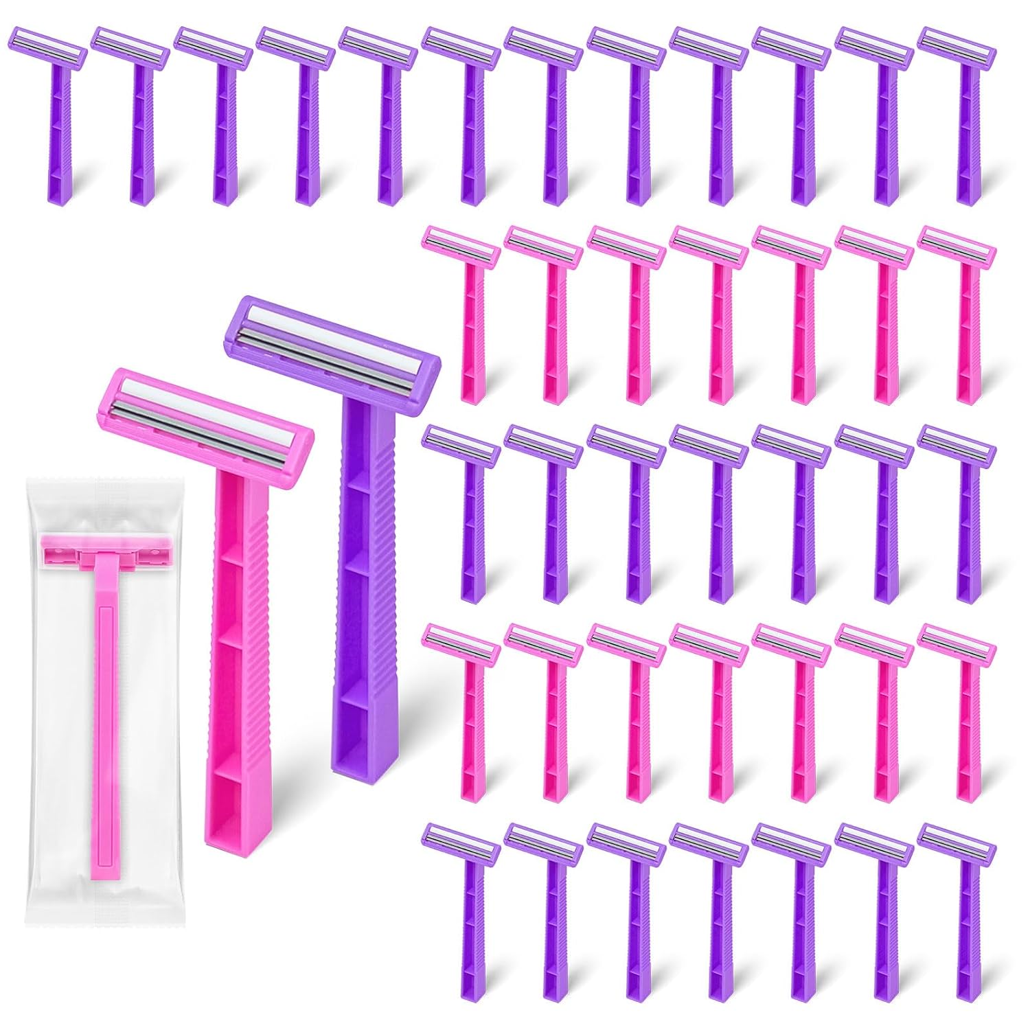 Women's Disposable Razors - Twin Blade Safety Razors